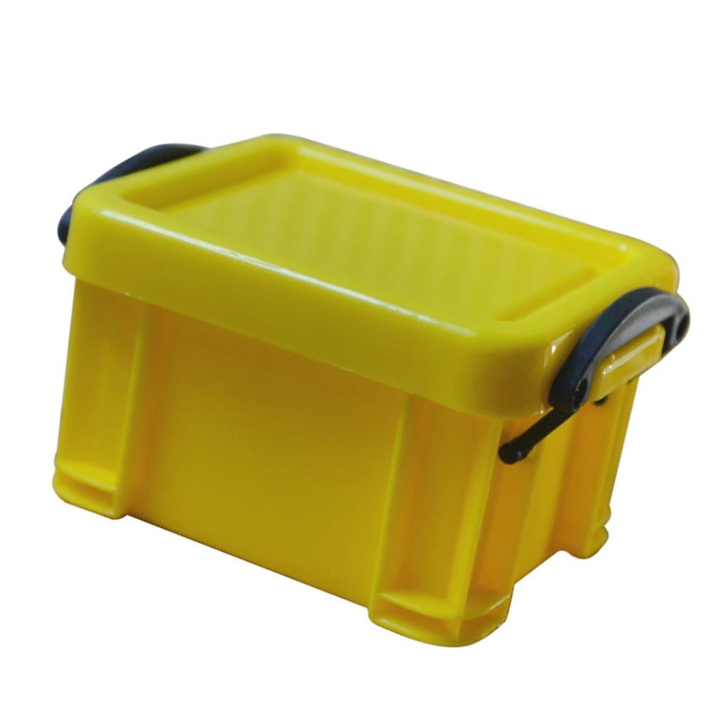 Mini Lock Box Super Cute Storage Boxes Organizer for Jewelry Yellow
