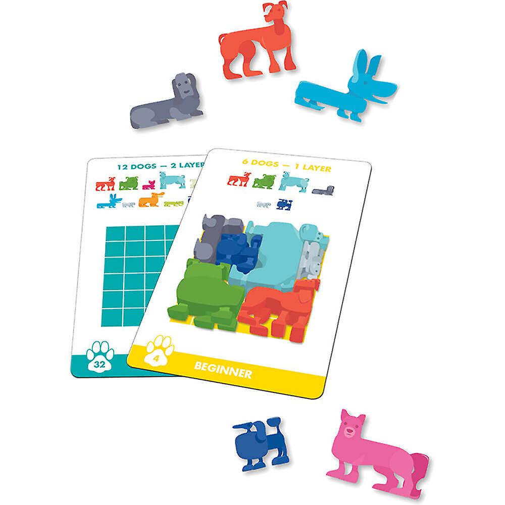 Brainwright Dog Pile The Pup Packing Puzzle Game Multicolor Ages 10+ and Up