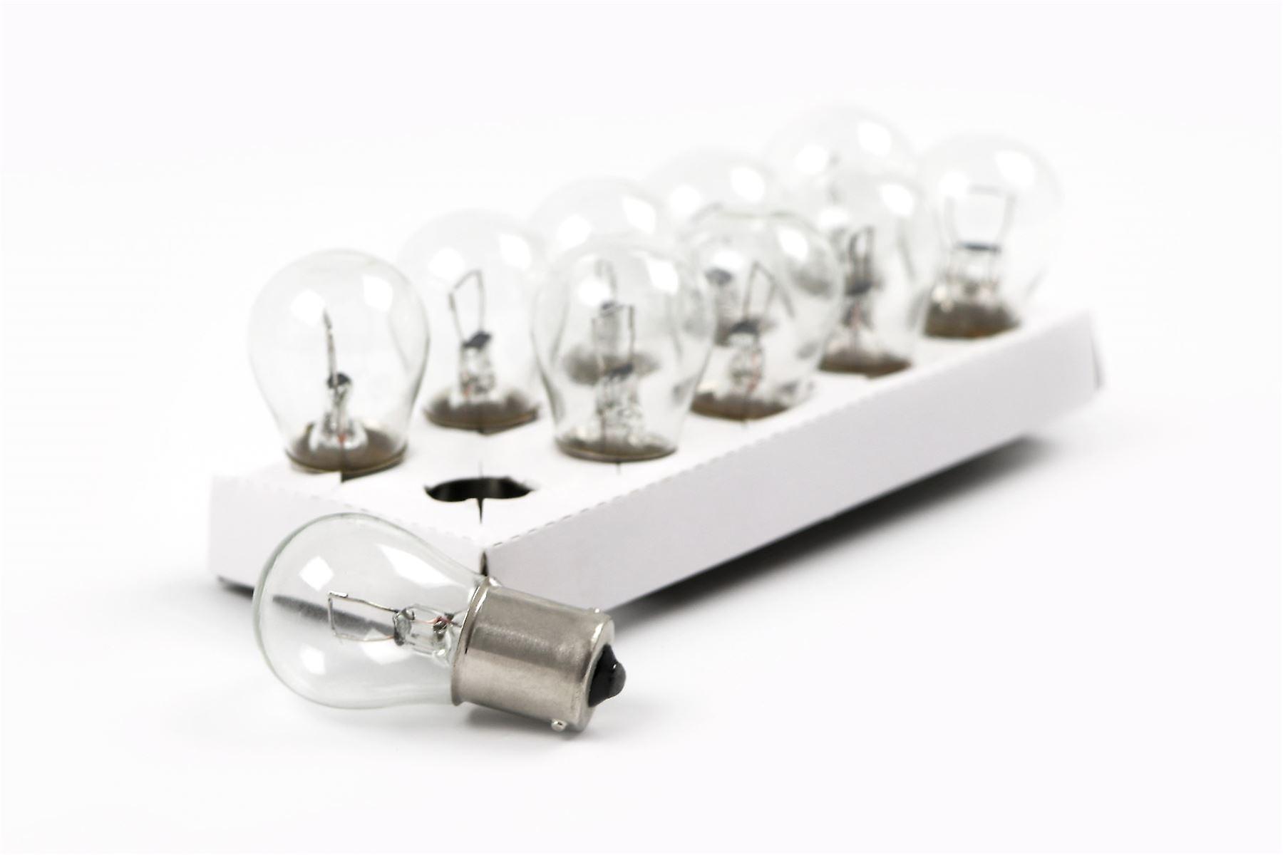 P21W X10 Clear Indicator Rear Light Bulb Ba15S