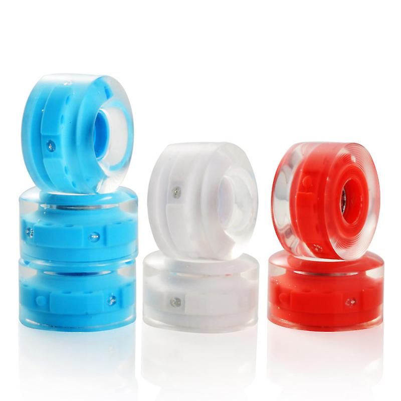 4pcs Luminous Light Up Roller Skate Wheels con rodamientos Roller Skates Accesorios