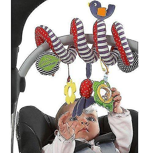 Baby Crib Cot Pram Hanging Rattles Spiral Stroller Car Seat Toy