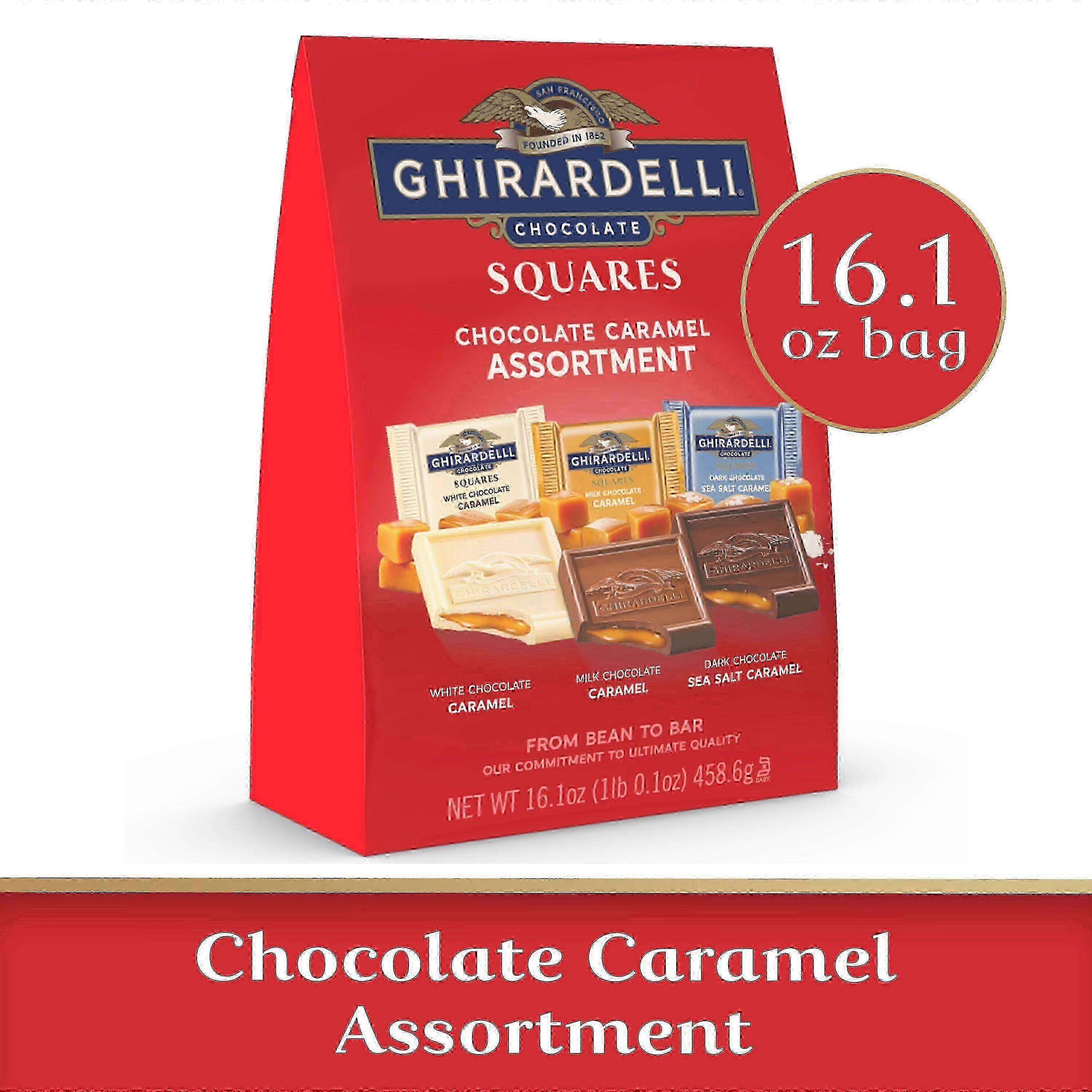 Ghirardelli Chocolate Caramel Squares Assortment, 16.1 Oz