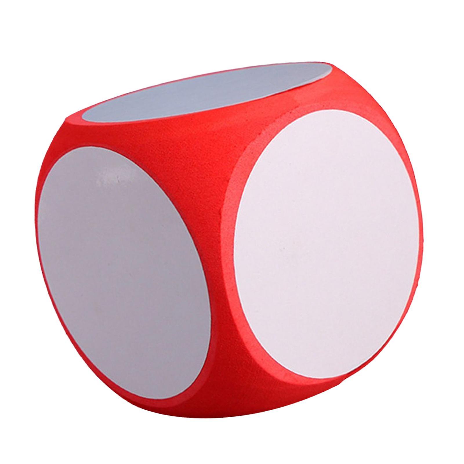 Write on Dice Toys Draw Letters Numbers Playing Games Dice Toy Round Red