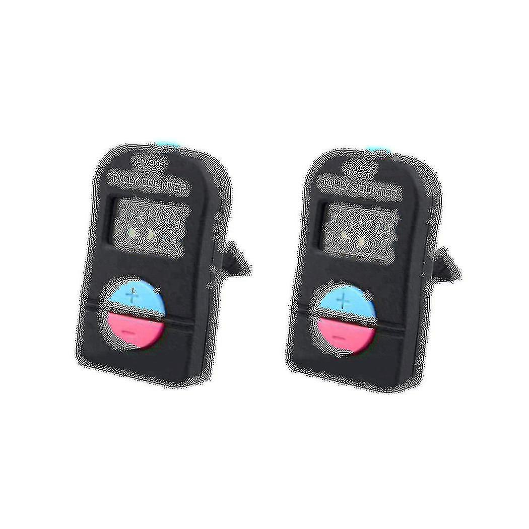 2 Pcs Digital Hand Tally Counter Electronic Add Subtract Manual Clicker Handheld Mechanical Number