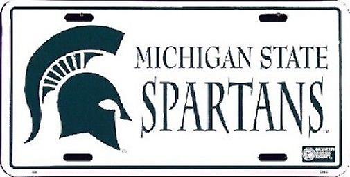 Michigan State Spartans NCAA License Plate
