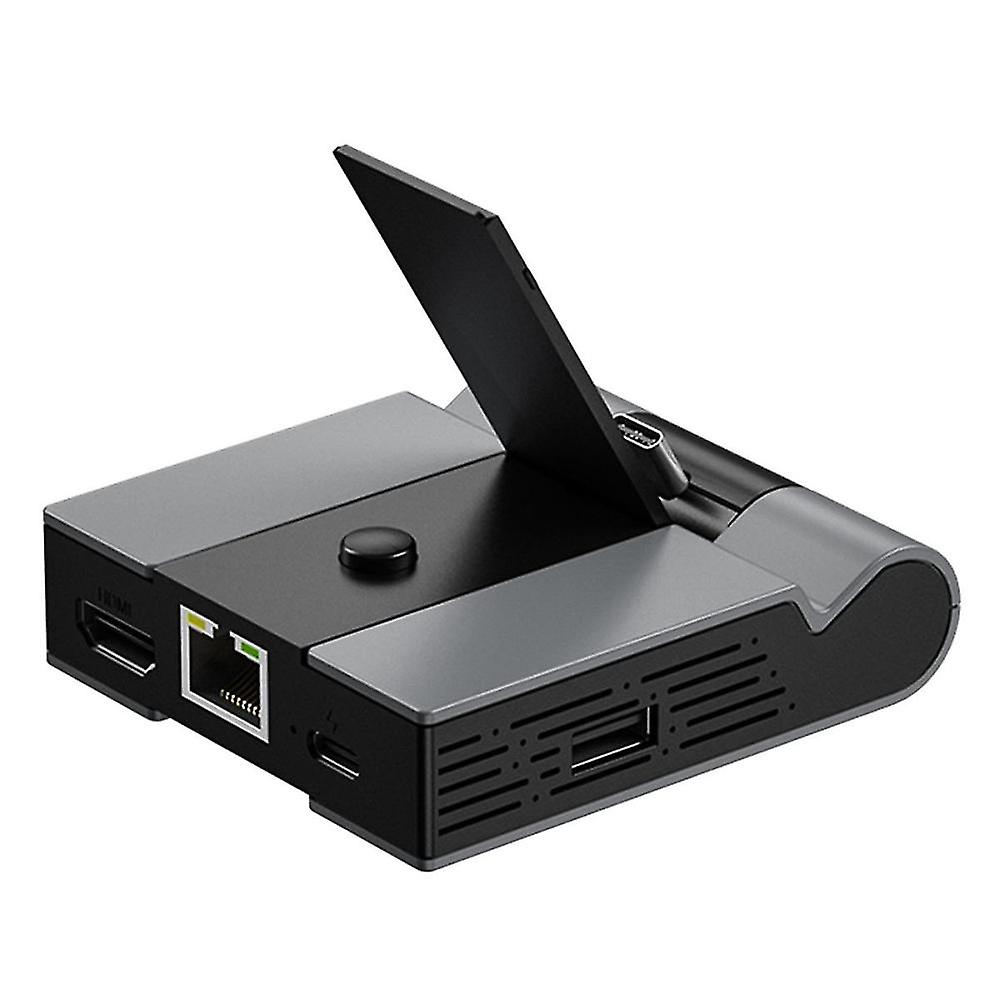 Tv Docking Station Switch Usb 2.0 Hub Usb C Hub With Gigabit Ethernet 4k Hd -compatible Adapter-a