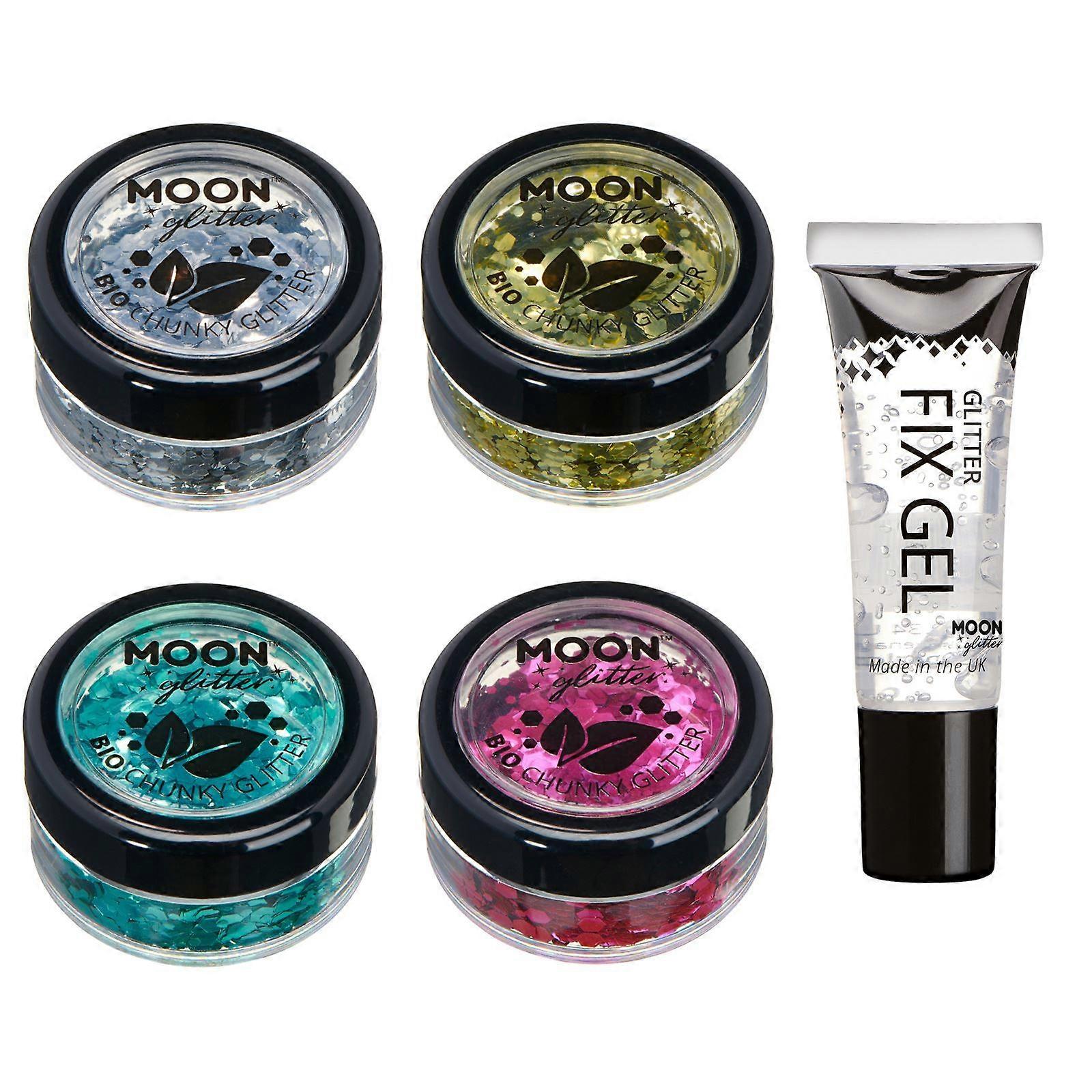 Moon Glitter - Bio Chunky Glitter - 4er Set