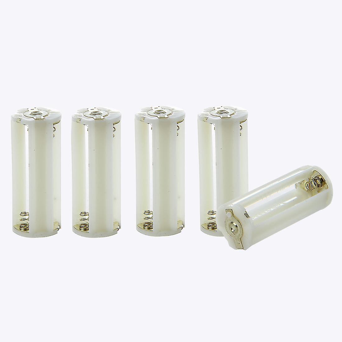 Flashlight Cylindrical 3 X Aaa Battery Plastic Holder Box 5pcs