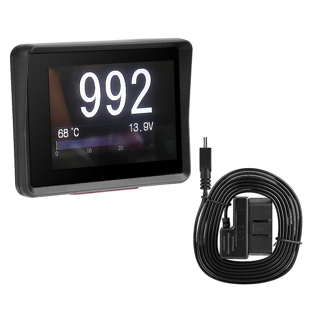 Car Obd Multifunction Meter Digital Temperature Voltage Speed Hud Display