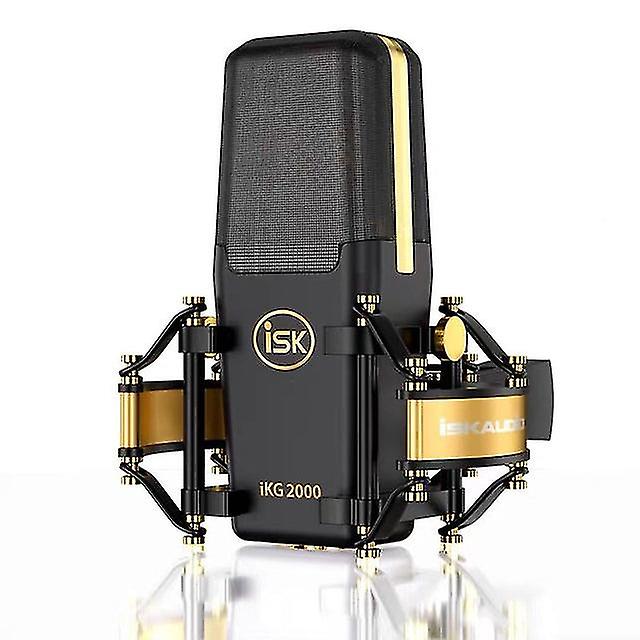 Isk Ikg2000 Mobile Phone Computer Karaoke Condenser Microphone For Stage Show/live Broadcast/studio Recording