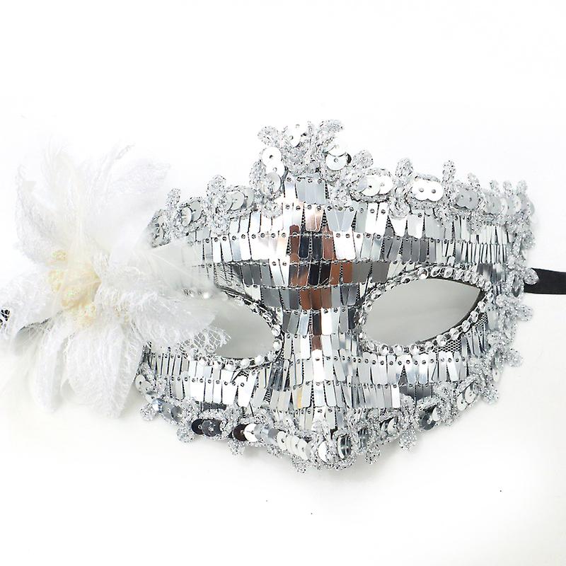 1pc Masquerade Mask Women Shiny Venetian Party Prom Ball Face Decoration