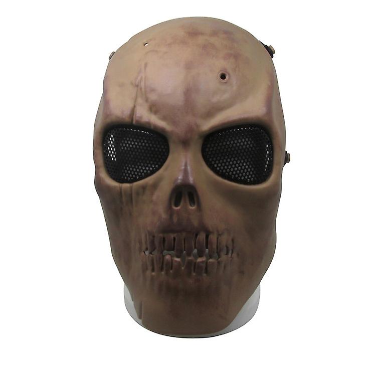 Cs Protective Mask Halloween Airsoft Paintball Full Face Skull Skeleton Mask Gifts