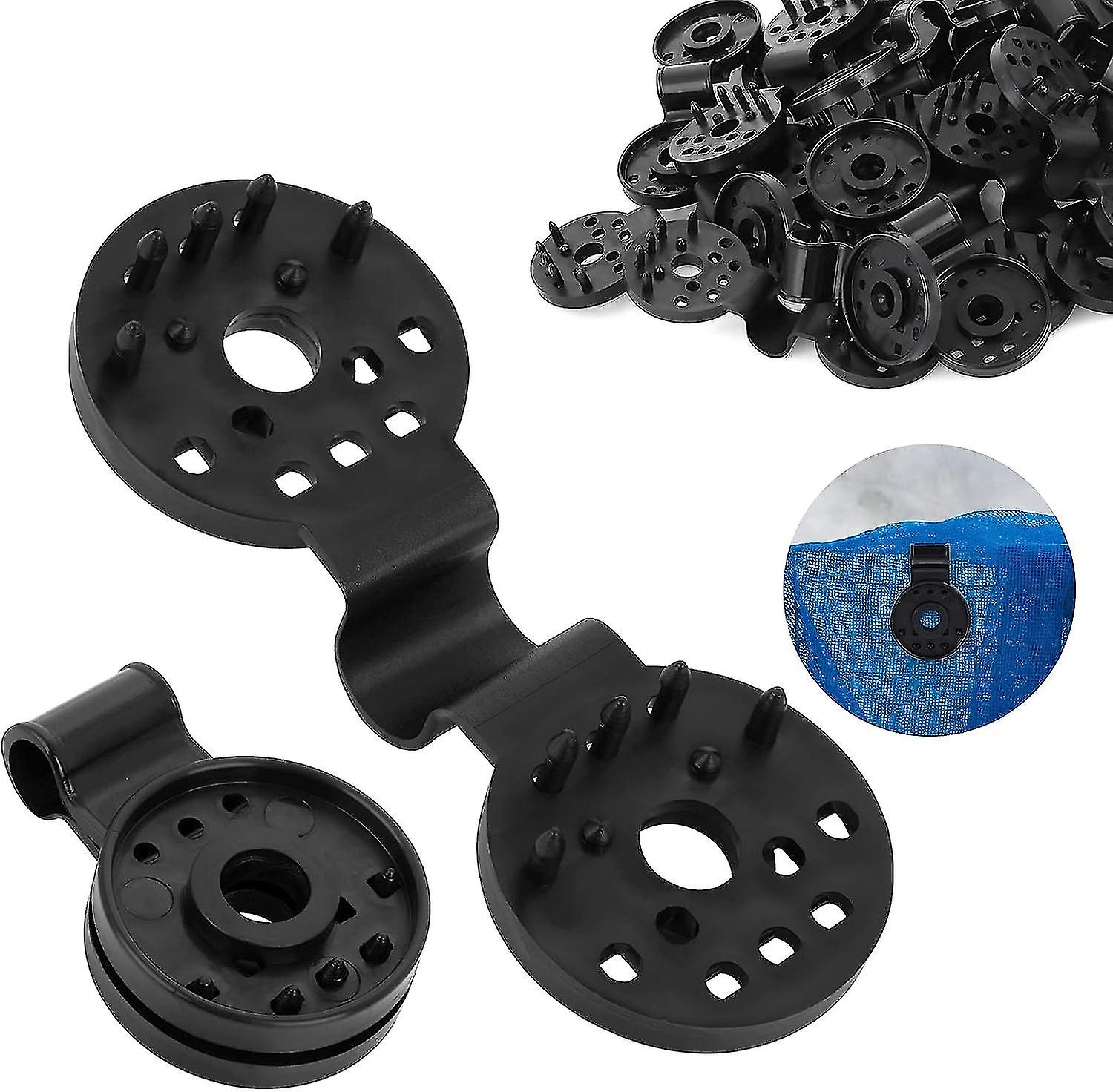 20 Pieces Plastic Sunshade Clips, Shade Cloth Plastic Clips Round Shade Netting Clips Tarp Clips Attachment And Placement For Sun Shade Net Anti Bird 
