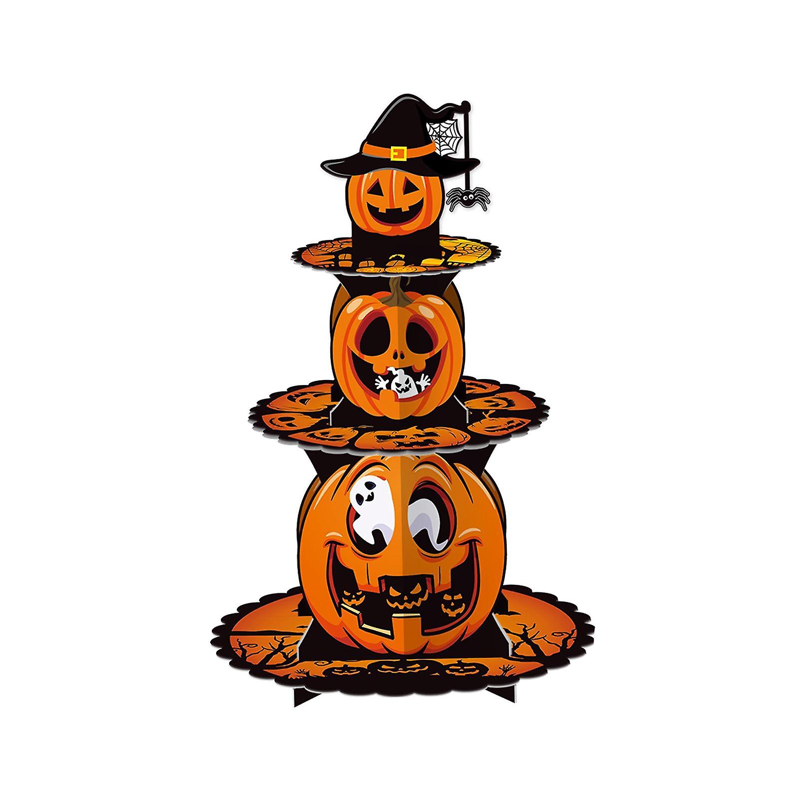 Halloween Cupcake Stand 3 Layer Cup Cake Dessert Display Stand for Tea Party