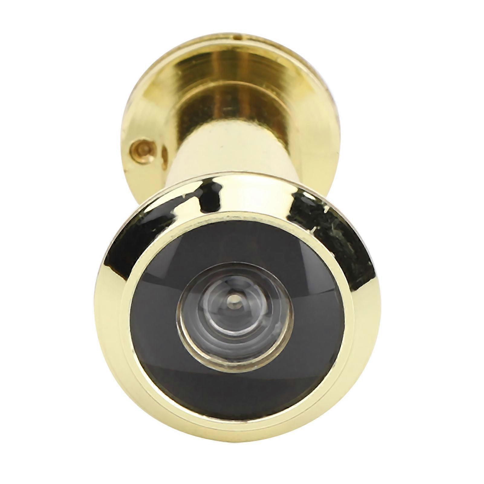 Anti Theft 220 Degree Viewing Angle Safety Door Viewer with Back Cover for Home Use(Gold )