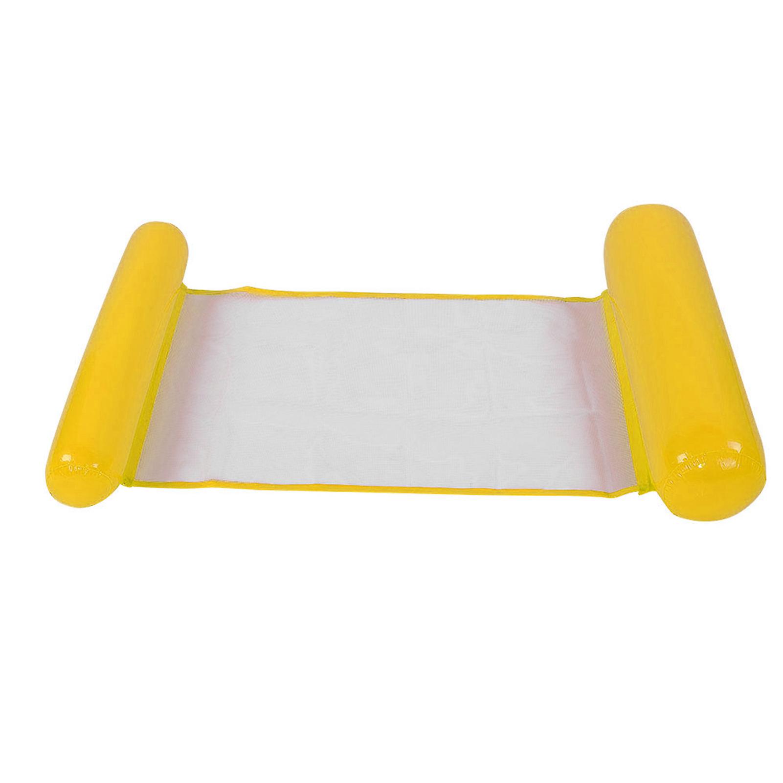 Yellow Inflatable Pool & Beach Lounger with Backrest