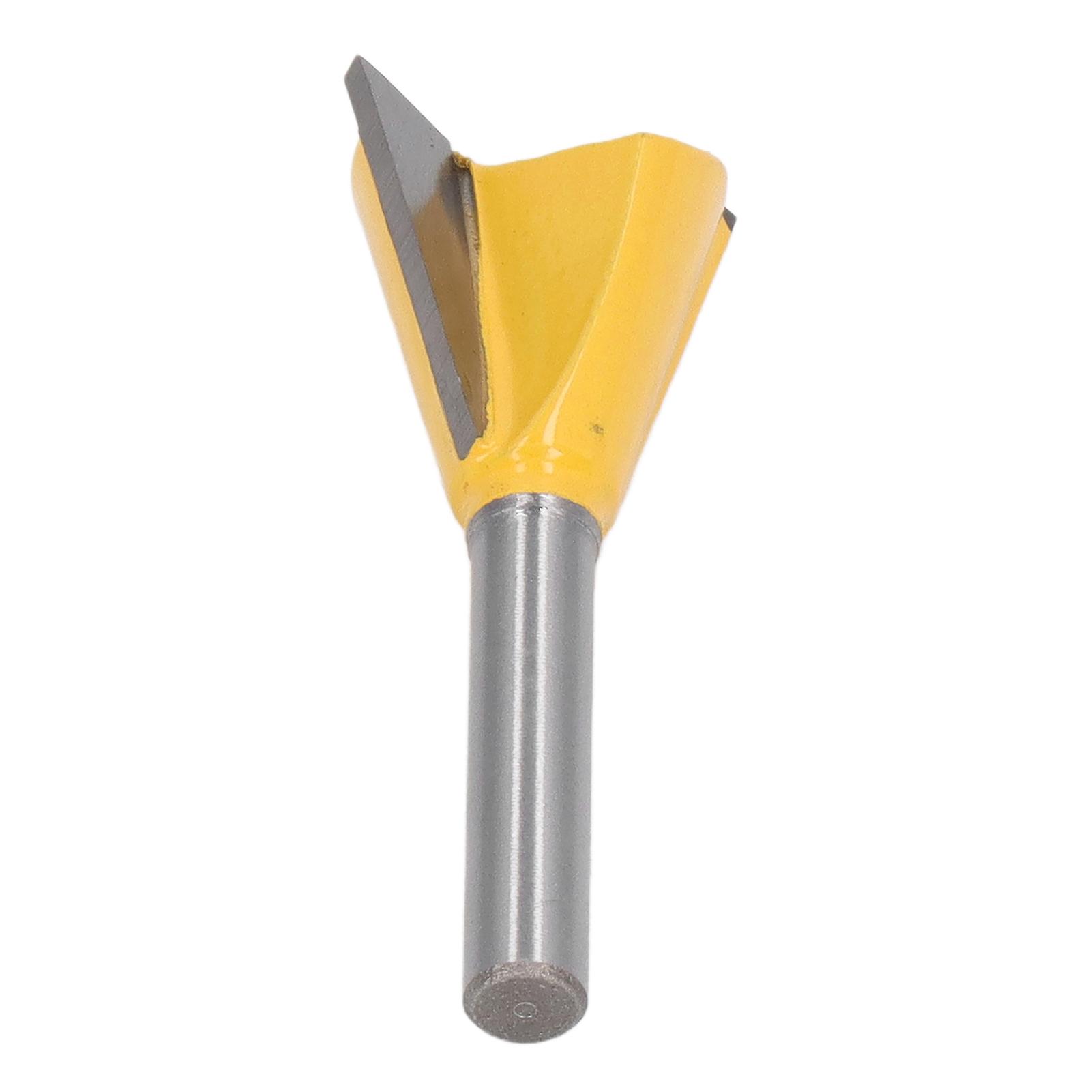 Dovetail Router Bit 6mm 1/4in Shank Dovetail Shape Wood Grooving Cutter Sharply Efficient Woodworking Router Bit 7/8 