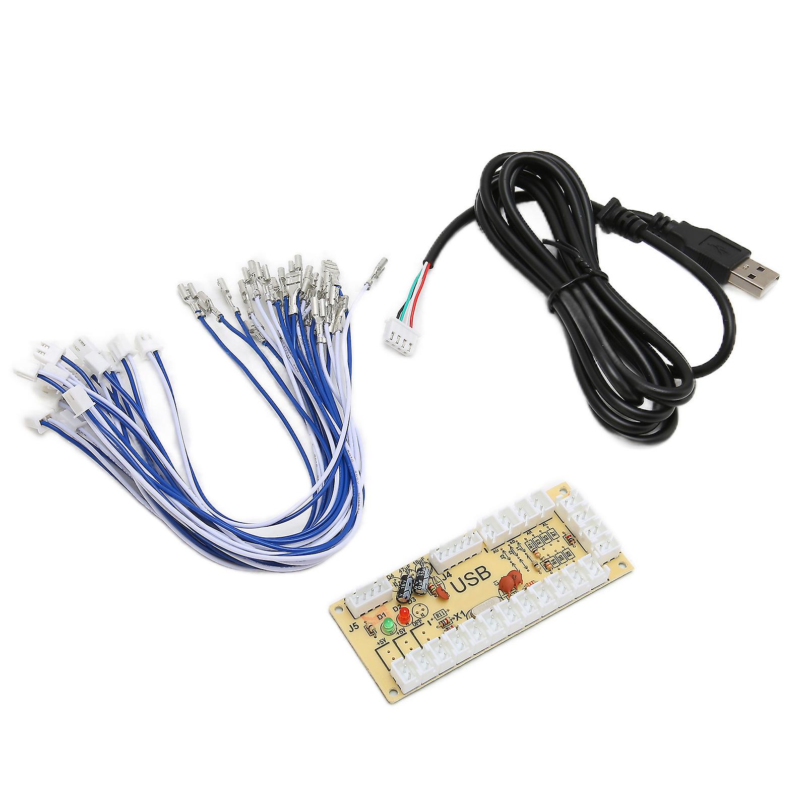 QM070911 No Delay Arcade USB Encoder DIY Arcade Encoder for Raspberry Pi 1 2 3RetroPie