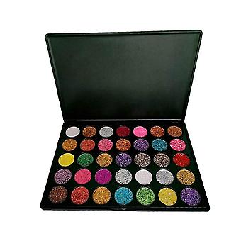 35 Color Eye Shadow Palette Colorful Artist Shimmer Glitter Pigmented Powder Pressed Eyeshadow Makeup Kit