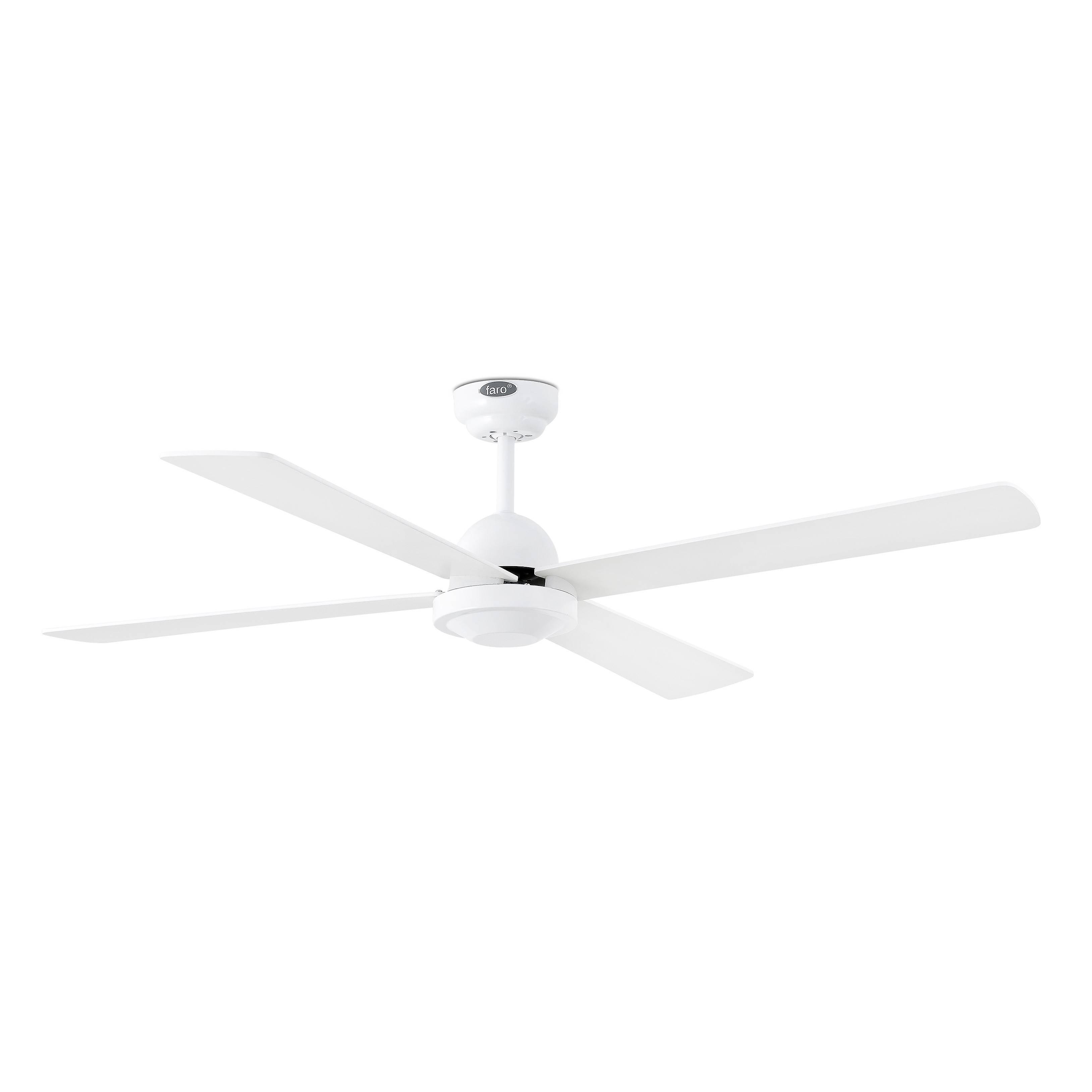 Ibiza Large Ceiling Fan Without Light White