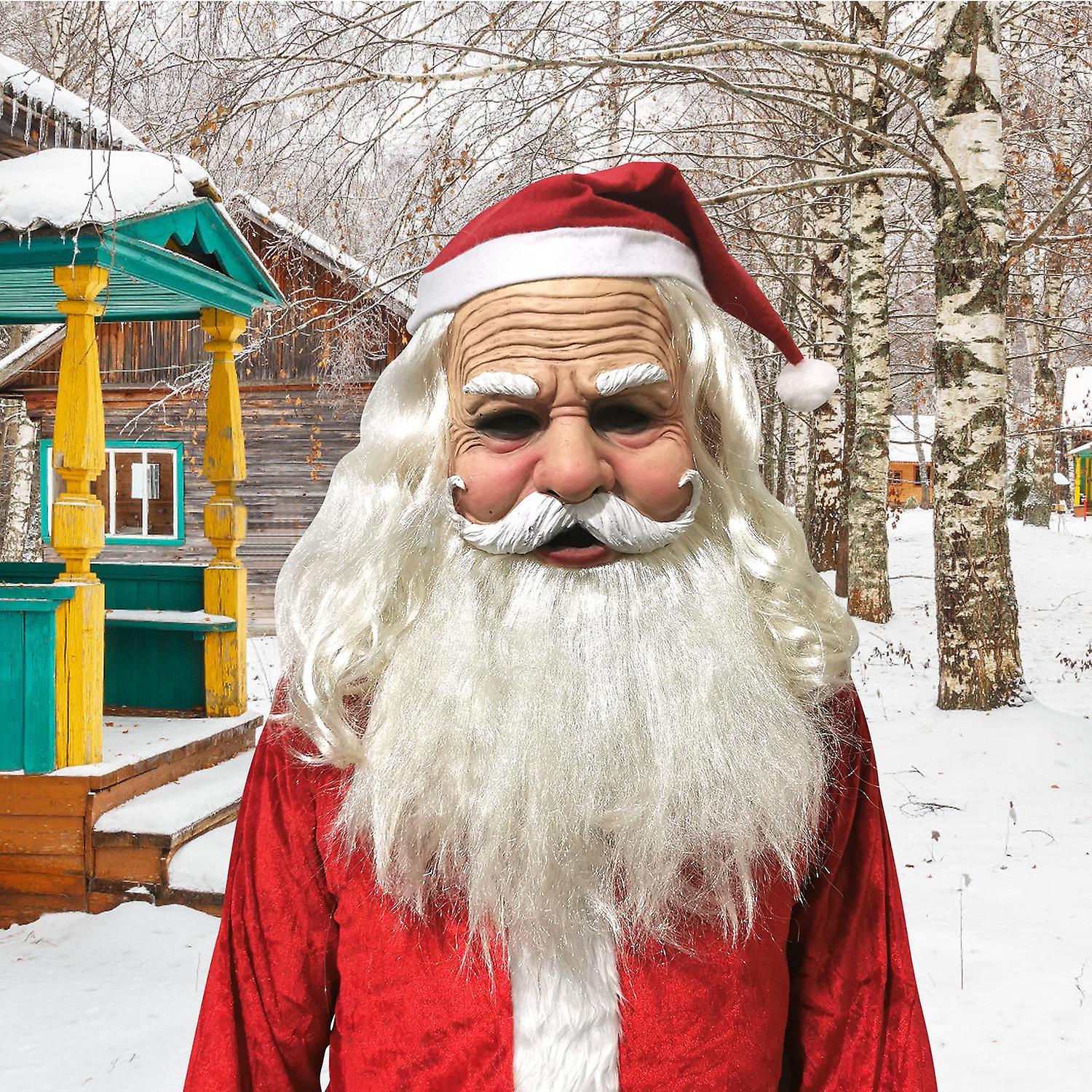 おばあちゃんクリスマスヘッドギアクリスマスヘッドドレスデコレーションホリデーソフトラテックス大人のヘッドギアクリスマスギフトパーティーコスパリー小道具