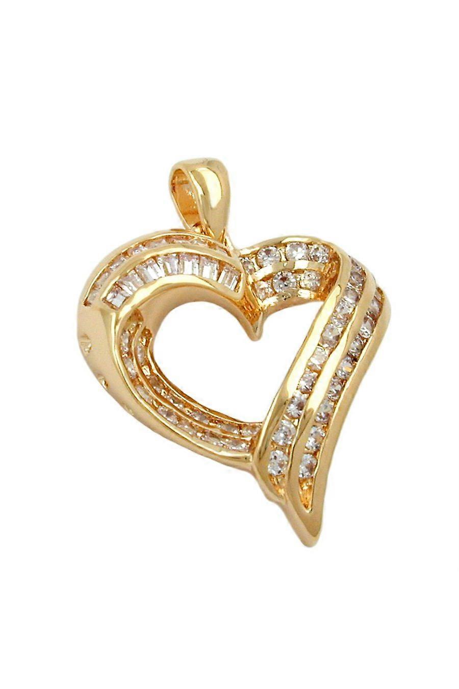 Pendant Large Heart Cubic Zirconia - Gl30032