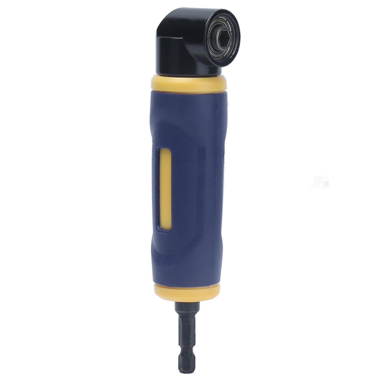 Right Angle Drill Adapter 90 Degree Attachment Extension Driver for Tight Spaces Yellow Blue Durable Drill Accessory