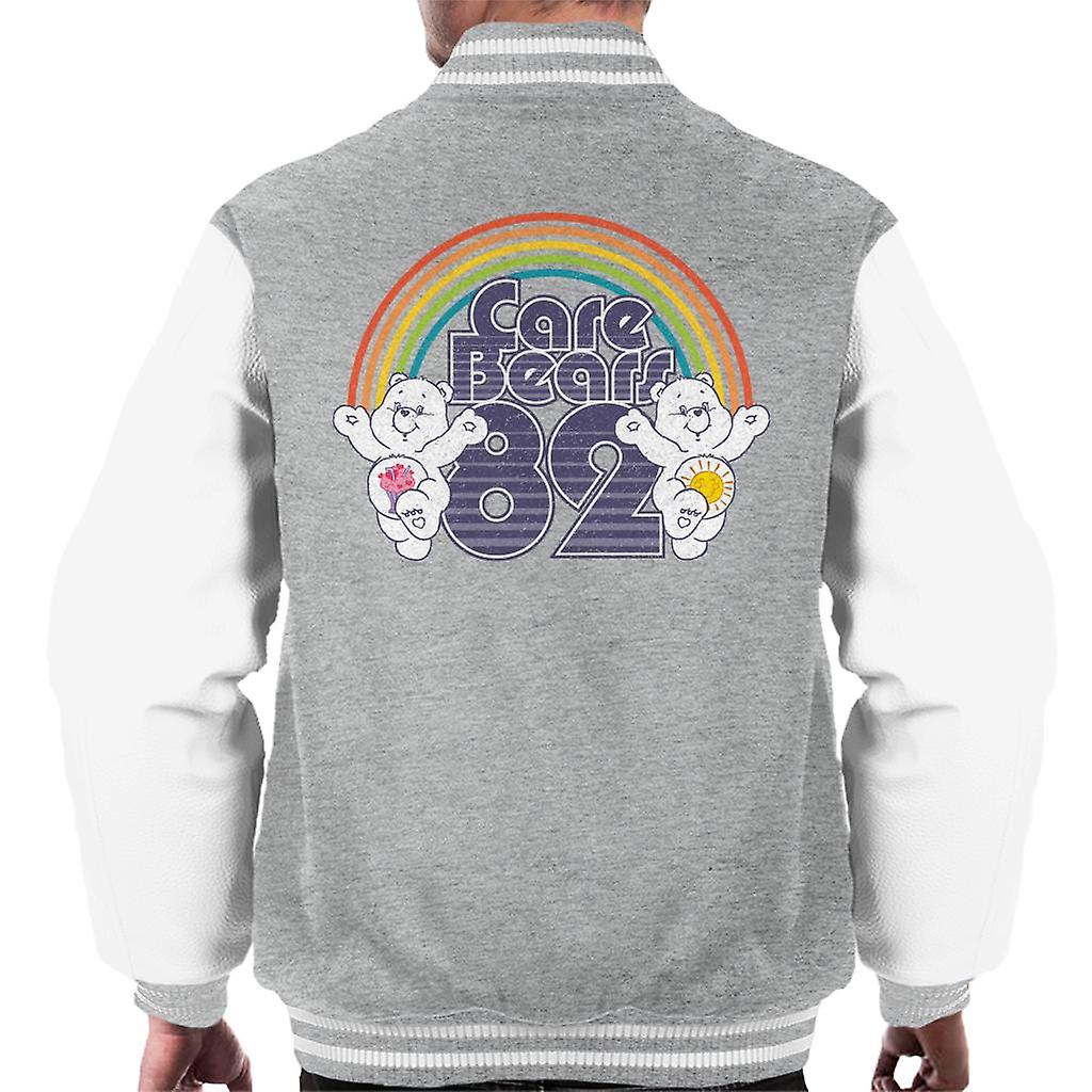 Hoito karhut 82 Rainbow Funshine Bear ja jaa karhu Men's Varsity Takki