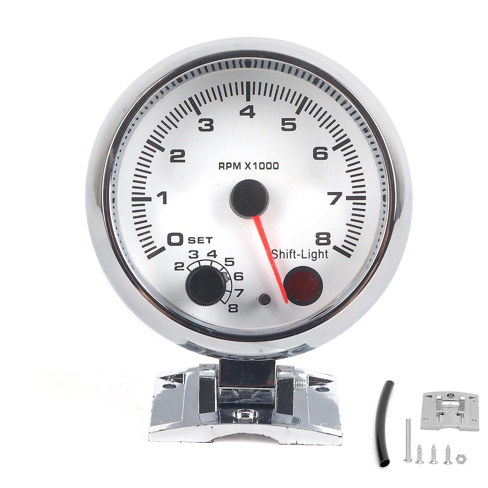 Tachometer, 3.75in, 7 Color Lights