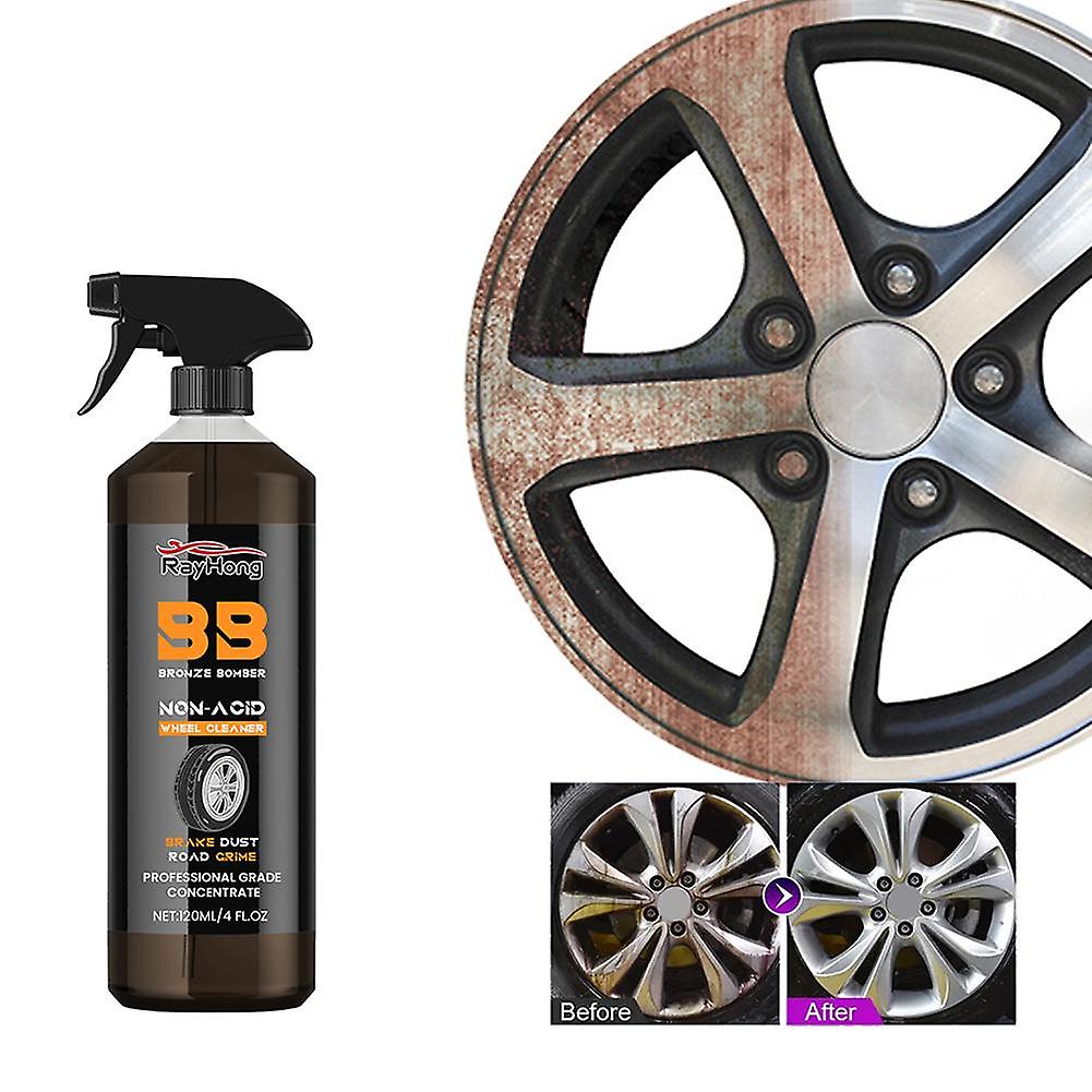 Brake Wheel Cleaner 120ML Non-Acid Wheel Cleane for Cleaning Wheels Tires