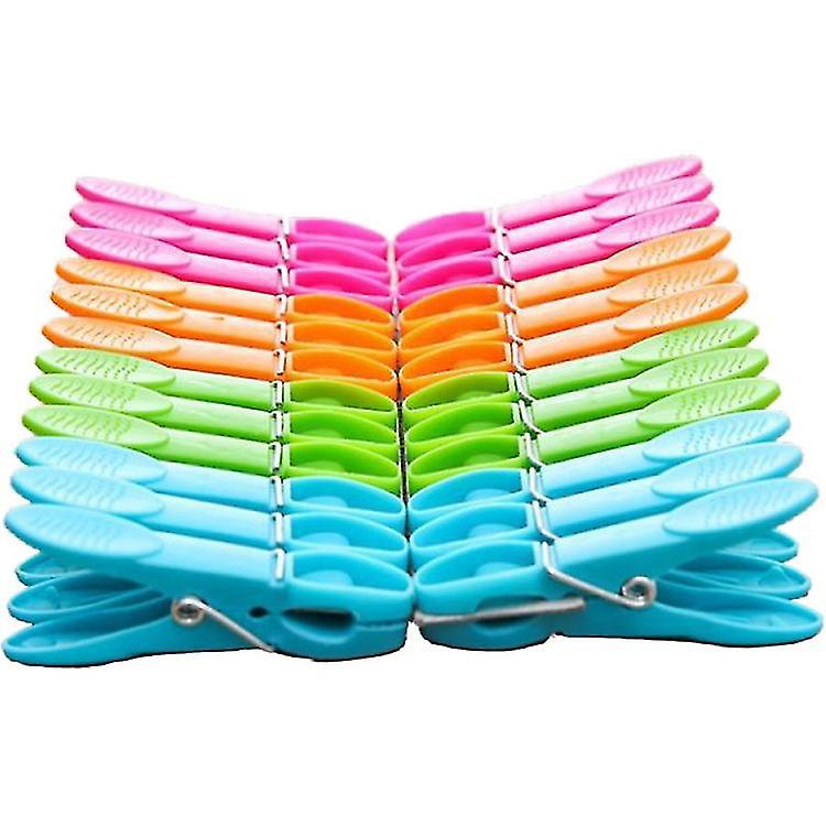 24 Pack Clothespin Clothes Clips Clothes Drying Strong Laundry Pegs