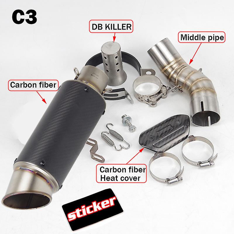 Z900 Exhuast צינור קישור אמצעי Yoshimura Escape Muffler DB רוצח מגן חום לייזר עבור קוואסאקי Z900 2017-2019~18530