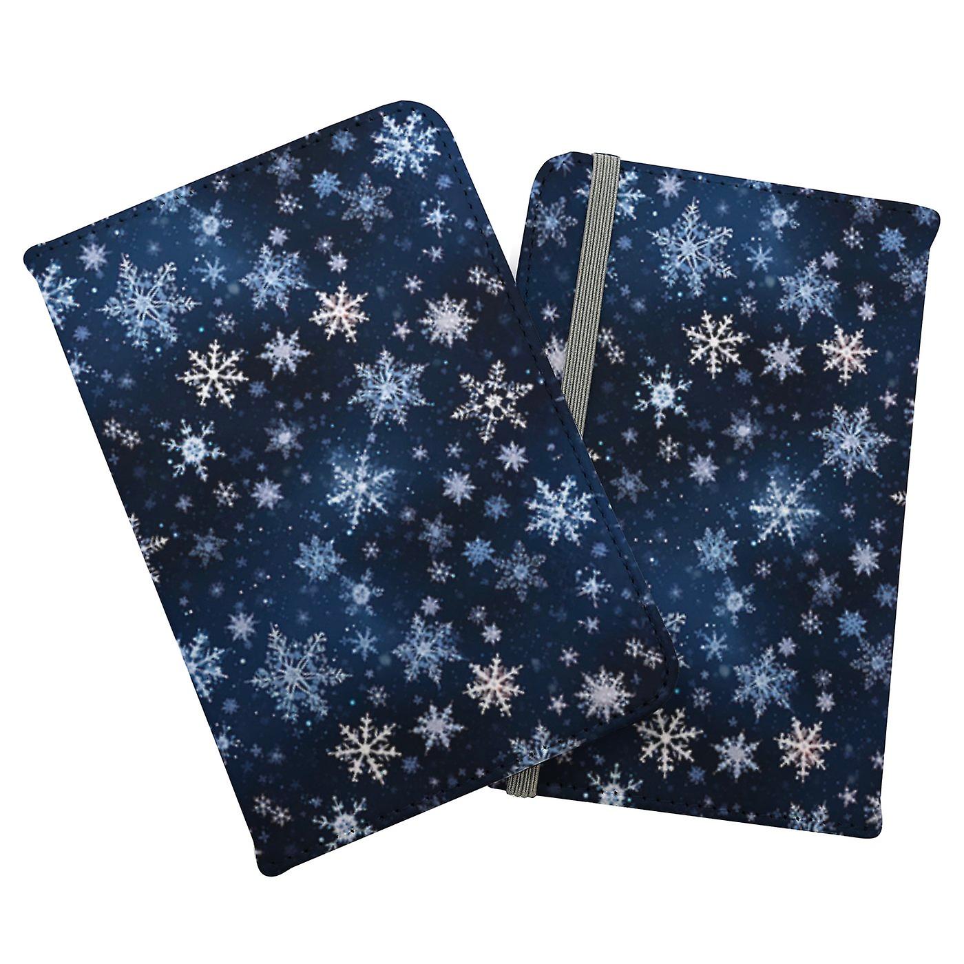 Dreamy And Magical Snowflake Passport Cover