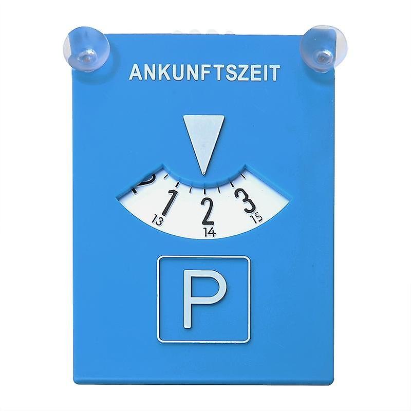 Parking disc with suction cup fixation