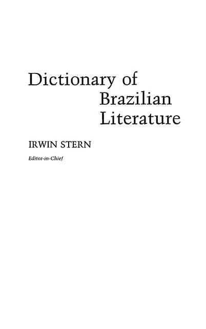 Dictionary Of Brazilian Literature