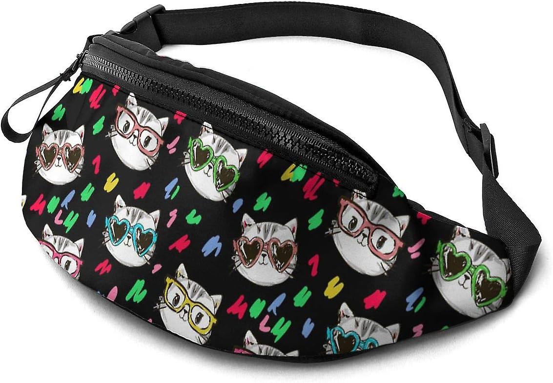 AF01880キャッツファニーパックウエストバッグベルトバッグクロスボディバッグウエストパックバムヒップバッグ
