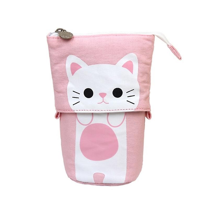 Corduroy Retractable Drop-down Pencil Case