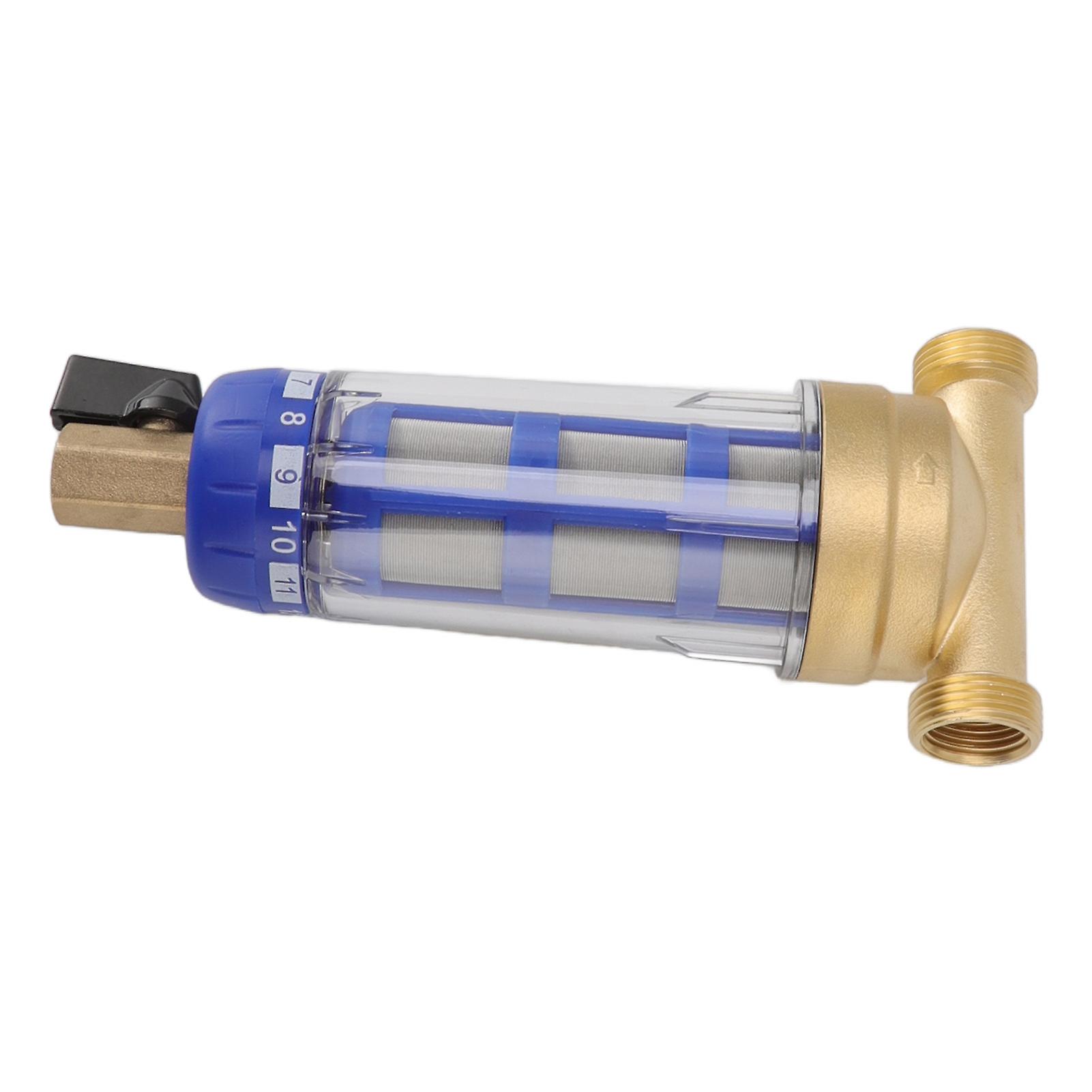 Whole House Spin Down Sediment Water Filter Refined Copper Head Spin Down Sediment Prefilter 