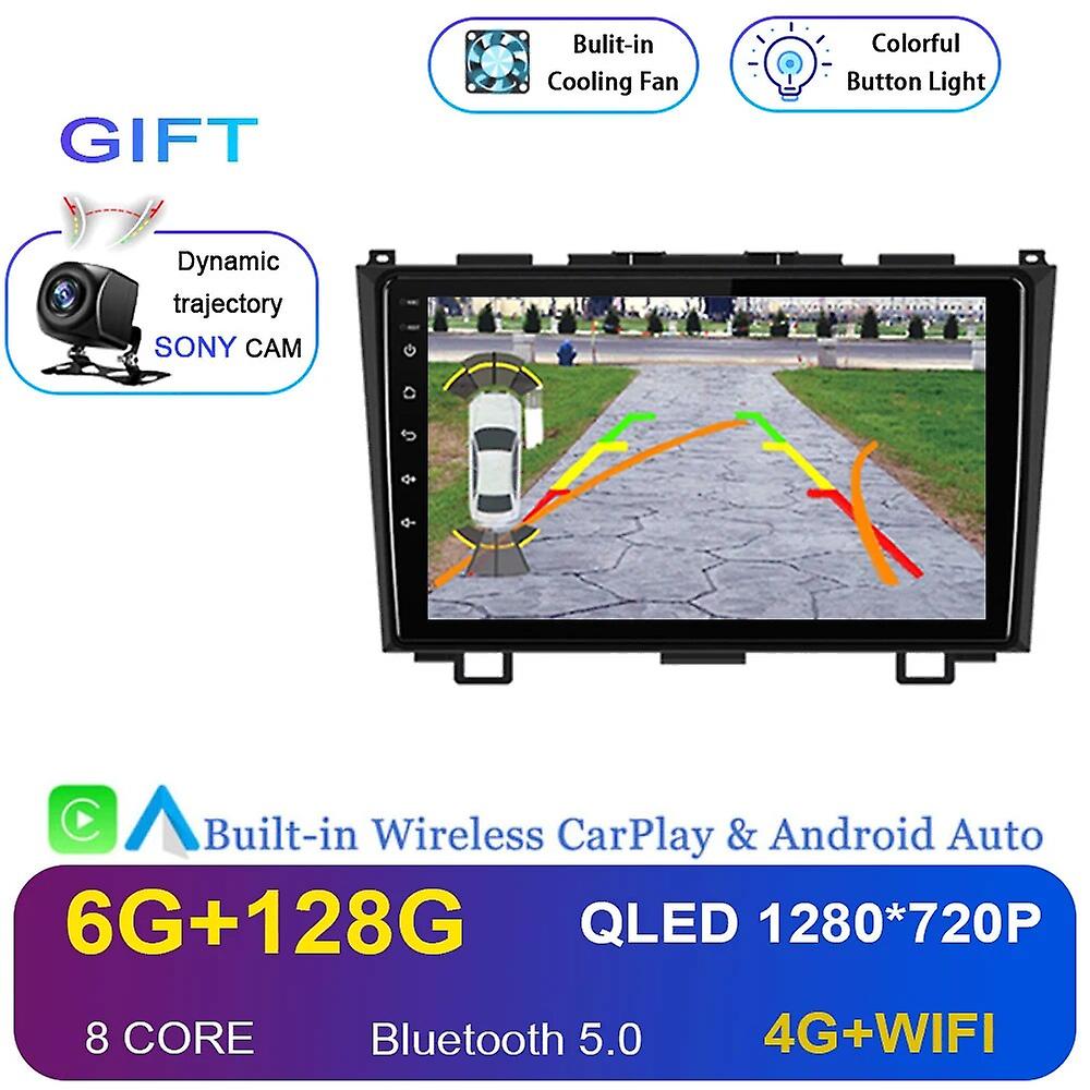 Android 13 Car Radio For Honda Cr-v 3 Re Crv 2007-2011 Multimedia Video Player Gps Navigation Carplay Androidauto Head Unit Dvd