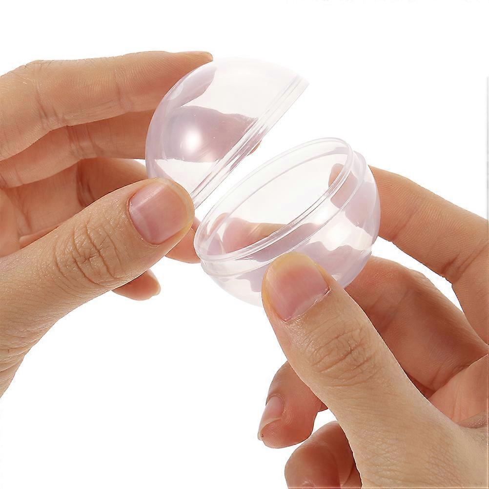 50 pcs Vending Machine Empty Capsules Toy Vending Machine Round Clear Capsules