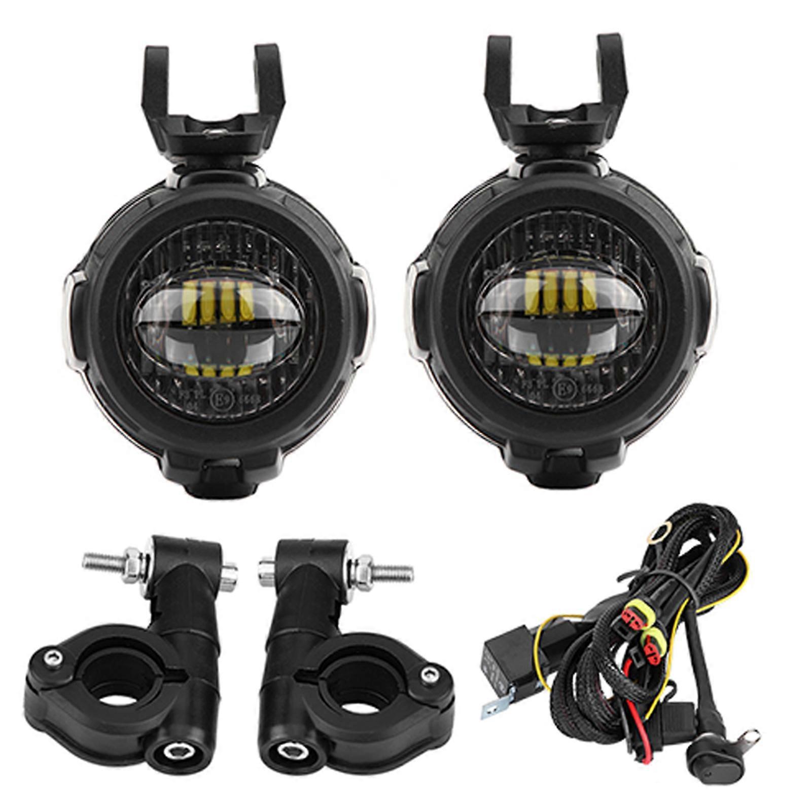 Motorcycle LED Headlight Front Fog Lamp Light with Bracket for F800GS R1200GS ADV 2014‑2017