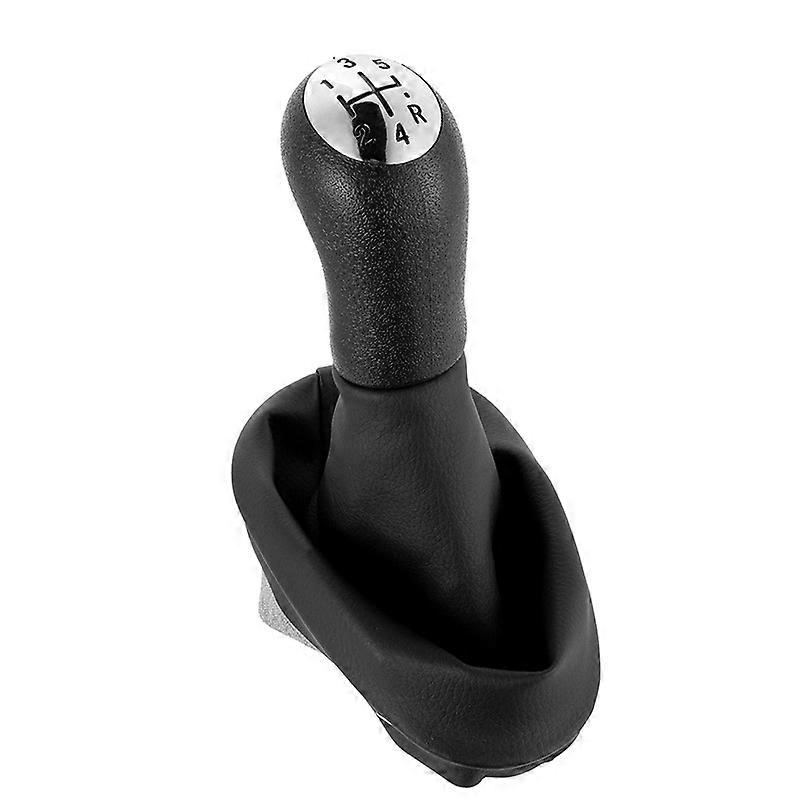 Pommeau De Levier De Vitesses Argent Noir 5 Vitesses Pour Renault Clio II Twingo Kangoo