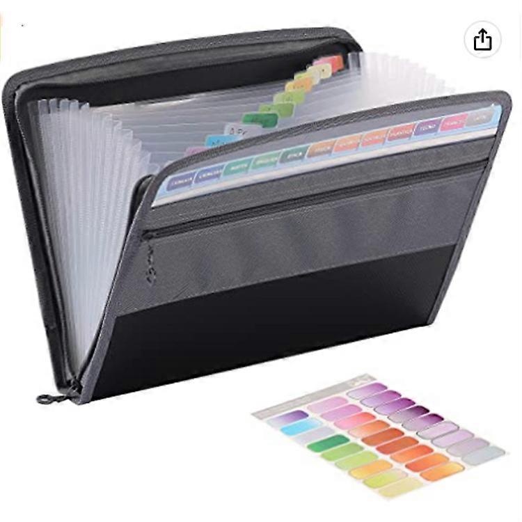 13 Pockets File Folder Multi-layer Document Folder A4 File Organizer For School