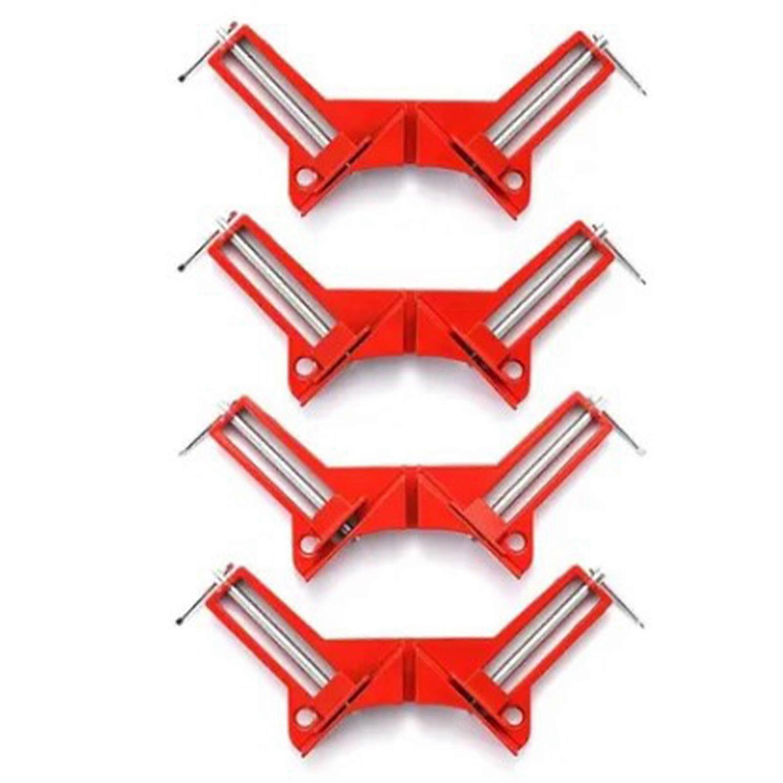 4 PCS 90 Degrees Right Angle Clamp Reinforced DIY Glass Fish Tank Quick Fixing Clip Woodworking Picture Frame Clamp