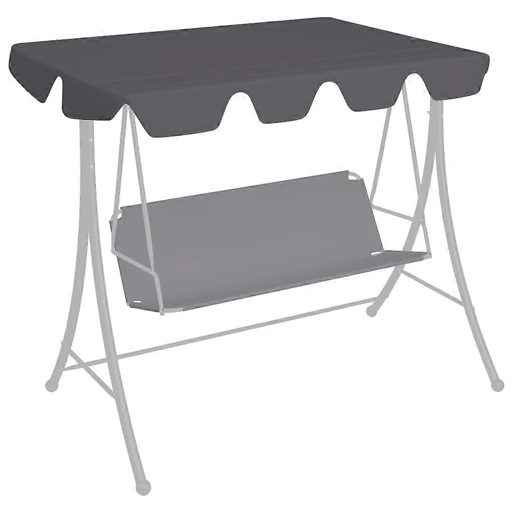 Replacement Canopy for Garden Swing Anthracite 59.1"/51.2"x27.6"/41.3"