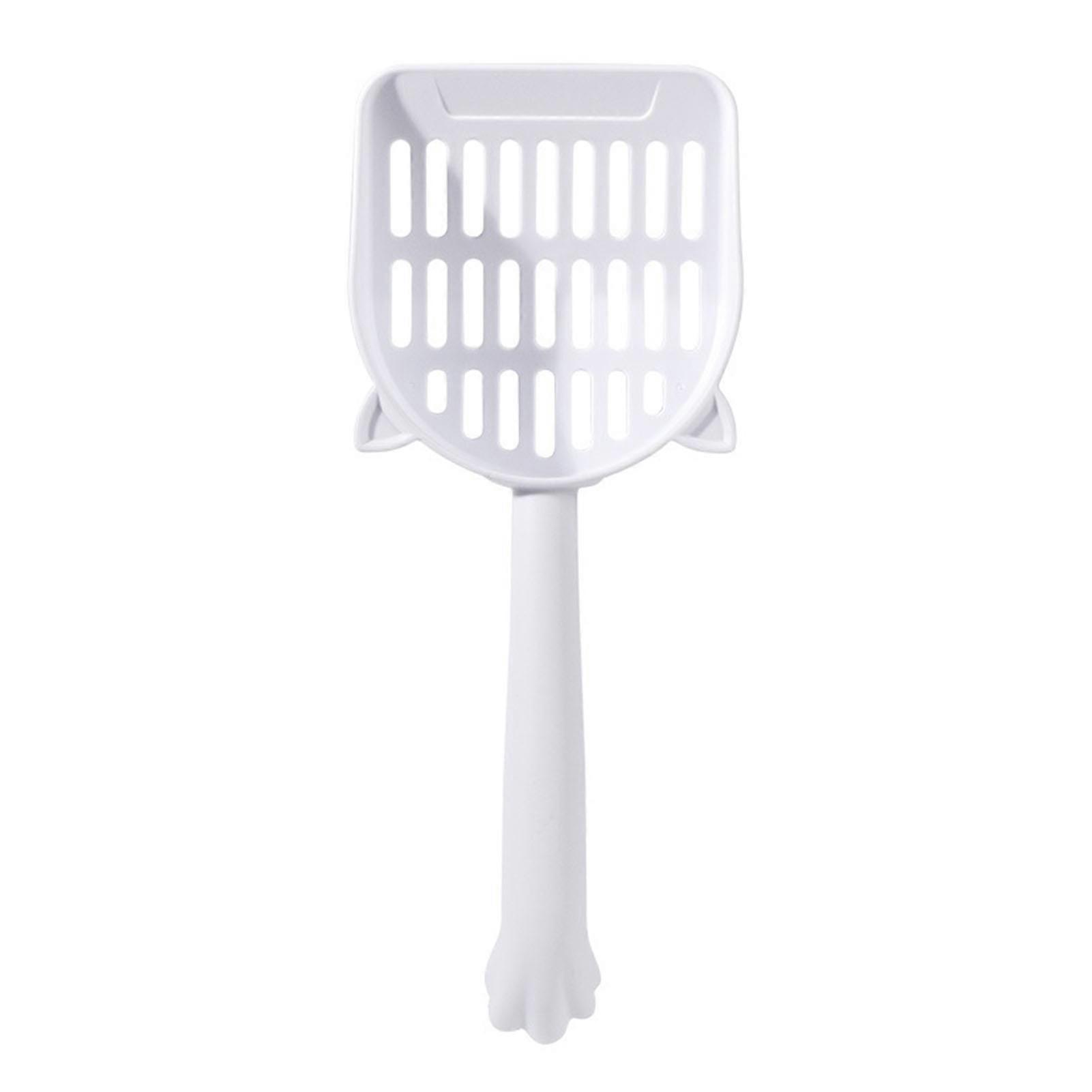 Cat Litter Scoop Nonslip Handle Kitten Pooper Lifter Pet Sift Shovel Practical Litter Clean Tool with Back Hook