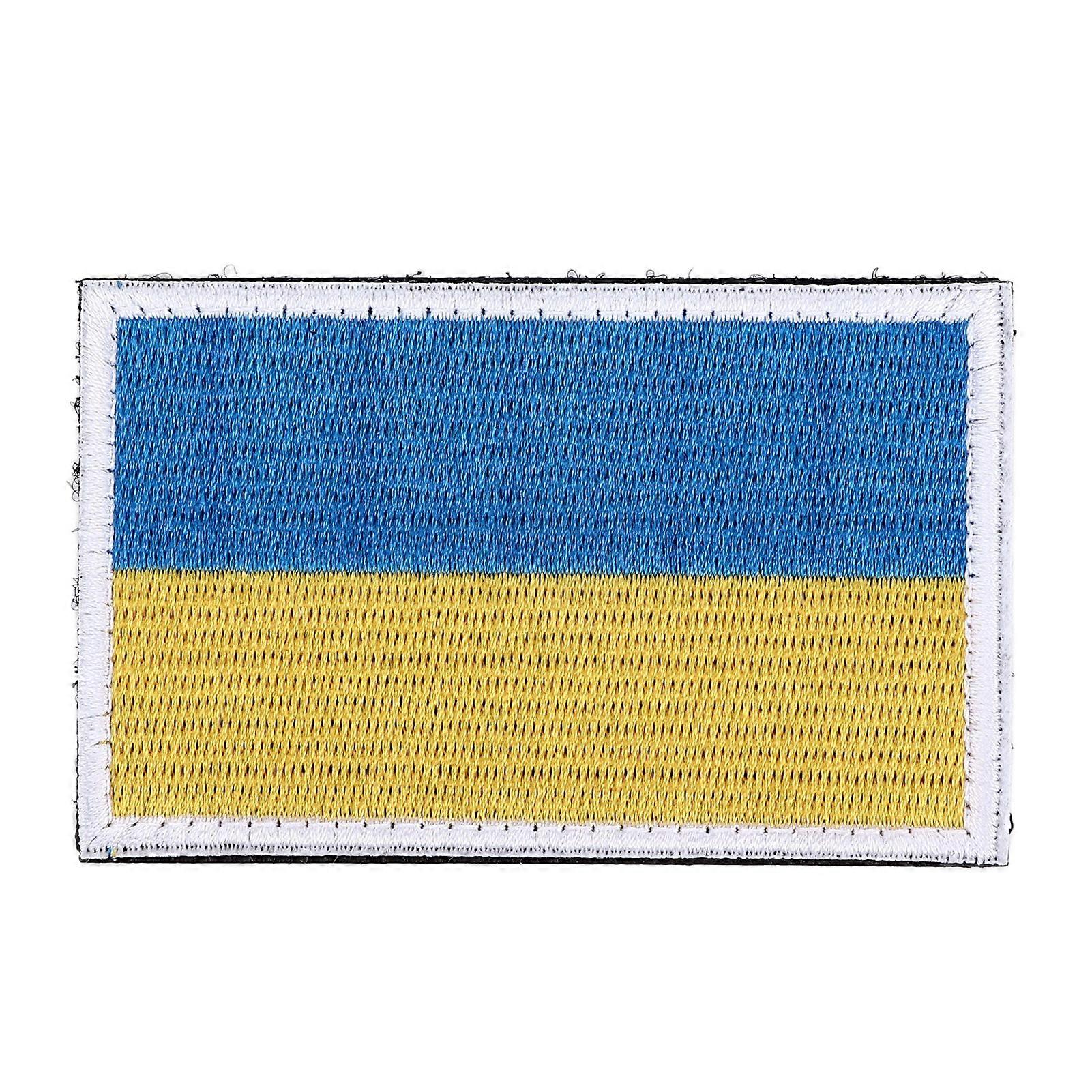 European Country Flags Patch World National Hook and Loop Badge Embroidered Patch Accessory Ukraine