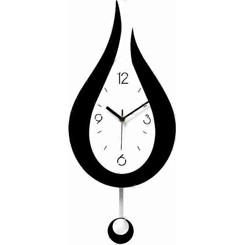 Silent Wall Clocks Water Droplets Swing Wall Clock Modern Design Nordic Style Living Room Wall Clocks