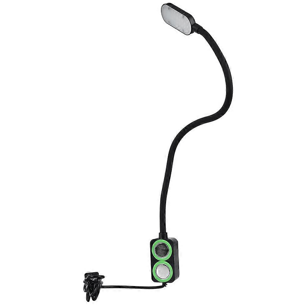 Sewing Machine Bright Lamp 3 Level Touch Adjustment Gooseneck Lamp 100~240V(Black EU Plug)