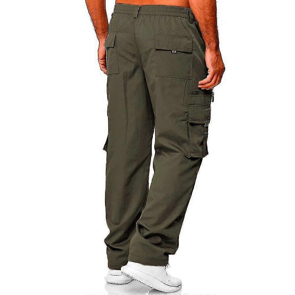Miehet housut Multi Pocket Casual Cargo Combat Housut